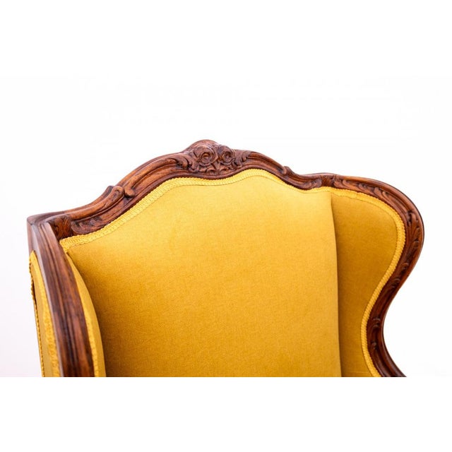 Set of Vintage French Wing Chairs, 1920 For Sale - Image 6 of 14