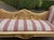 French 1960s French Louis XVI Gold Beech Cane Damask Settee For Sale - Image 3 of 10