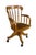 Mid-Century Modern Mid Century Oak Bentwood Windsor Barrel Back Swivel Bankers Office Desk Chair For Sale - Image 3 of 18