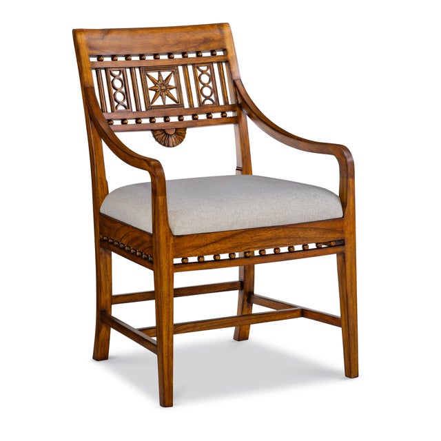 Maitland-Smith Dahlia Arm Chair For Sale In Charlotte - Image 6 of 6