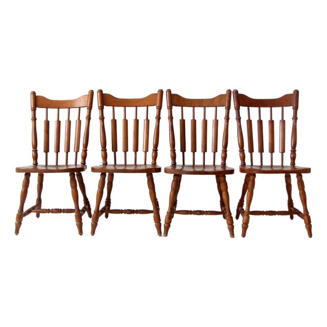 Vintage Richardson Brothers Windsor Dining Chairs Set of 4 For Sale
