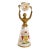 19th Century German Blown Glass Wedding Cup - Exquisite Flowers in an Urn, and Loving Wish! Attributed to Fritz Heckert (German 1837 - 1887). For Sale