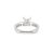 Metal Platinum 18k White Gold Igi 1.58ct Princess Lab Grown Diamond Engagement Ring, Size 5.5 For Sale - Image 7 of 9