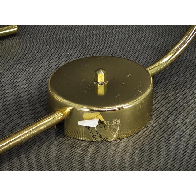 Vintage Brass and Opaline Glass Wall Lights by Kamenický Šenov, 1970s, Set of 3 For Sale - Image 11 of 16