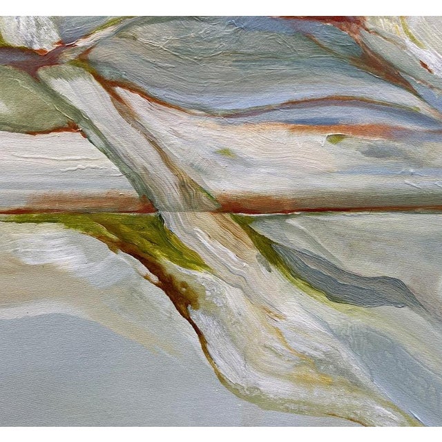 Something is Always Faraway #8 by Astri Stykestad Haukaas (2024) Abstract landscape oil and acrylic painting on cotton...