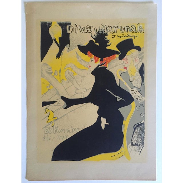 Toulouse Lautrec Vintage 1940's Original Silkscreen Print " Divan Japonais " 1893 For Sale - Image 12 of 12