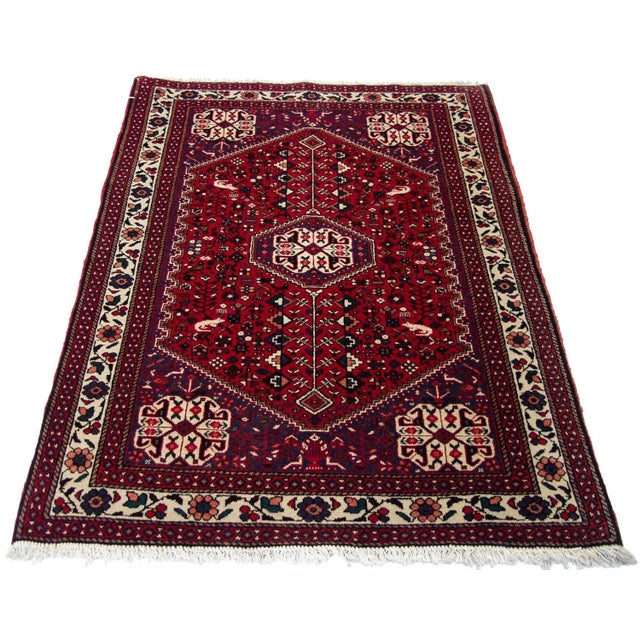 Vintage Abadeh Rug - 3'5" X 5' For Sale In New York - Image 6 of 9
