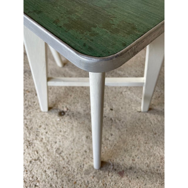 Vintage Wooden Stool, 1950s For Sale - Image 17 of 18