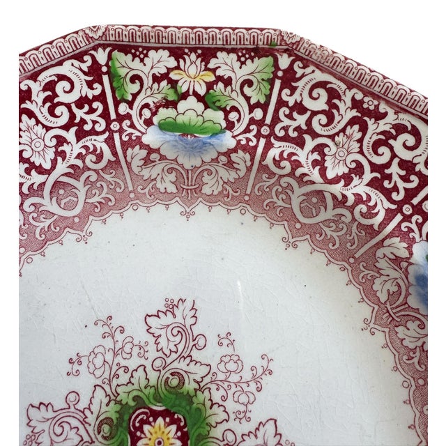 English Staffordshire Ironstone Plate For Sale - Image 3 of 6