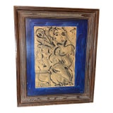 1970s Peter Keil Original Signed Abstract Figurative Painting For Sale