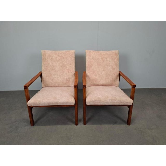 Mid-Century Modern Lounge Chairs, Czechoslovakia, 1970s, Set of 2 For Sale - Image 3 of 18