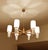 Brown Large Scandinavian Style Pendant Light in Glass and Teak from Temde, 1960s For Sale - Image 8 of 18