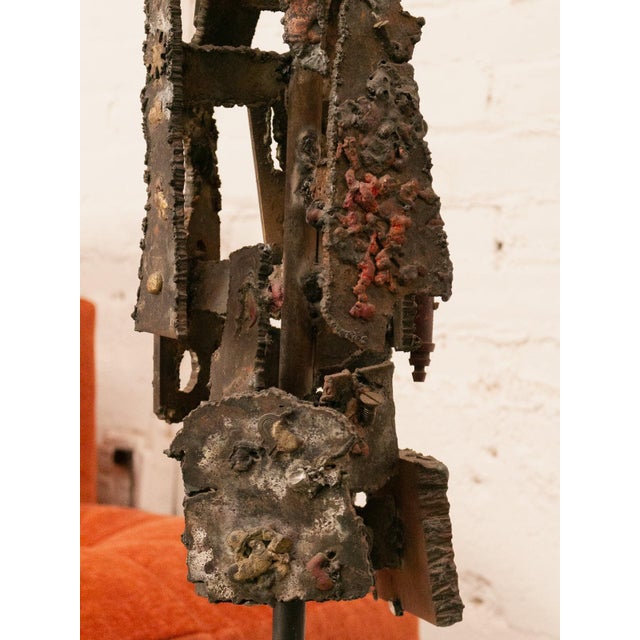 Unique Vintage Brutalist Table Lamp For Sale - Image 10 of 12