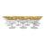 1940 Tiffin-Franciscan Gold Laurel Encrusted Rimmed Sherbet Glasses - Set of 12 For Sale