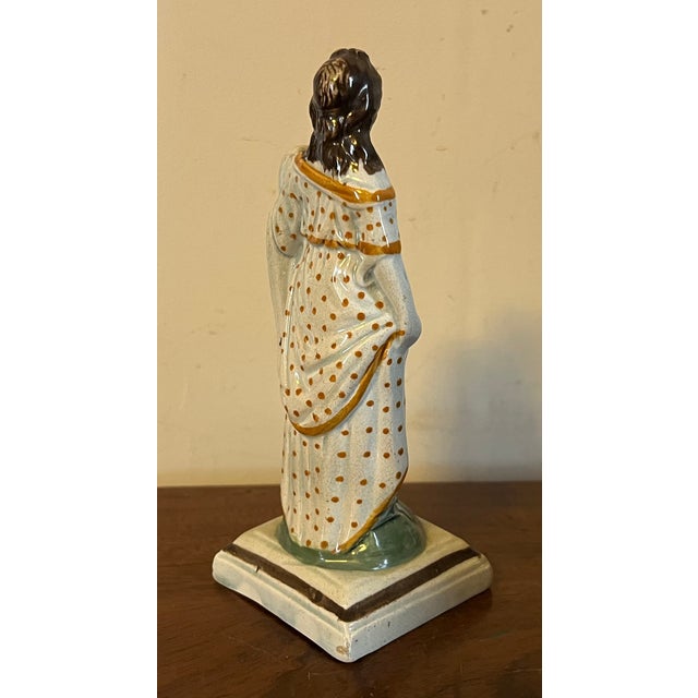 Antique 18th Century English George III Staffordshire Pearlware Four Seasons Figure Depicting Summer For Sale - Image 9 of 11