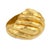 Contemporary 1990s Henry Dunay Vintage 18k Yellow Gold Hammered Dome Ring, Size 5.75 For Sale - Image 3 of 5