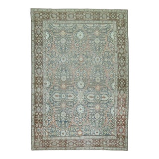 Antique Zabihi Collection Persian Tabriz Rug - 8'1" x 11'4" For Sale