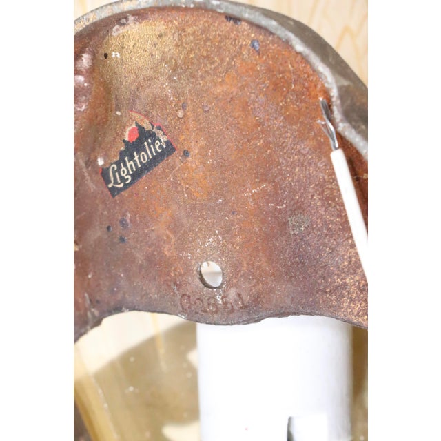 Metal 1930's Art Deco Lightolier Stylux Slip Shade Wall Sconce For Sale - Image 7 of 15