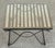 French Provincial French Wrought Iron Directoire Style Side Table With Glass Top For Sale - Image 3 of 11