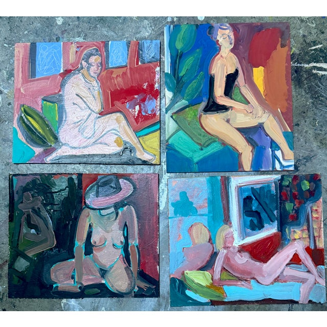 Expressionist Figure Study Painting Hartman For Sale - Image 4 of 4
