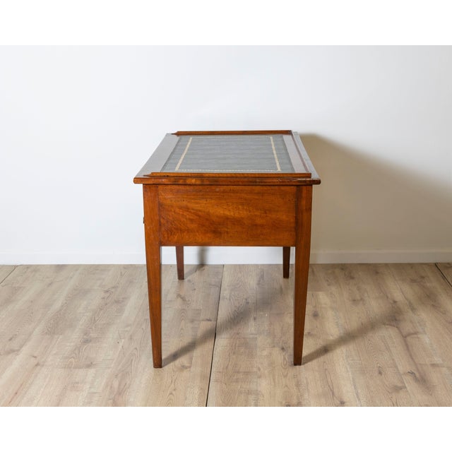 Antique Directoire Table Writing Desk In Walnut - Italy 19th For Sale - Image 10 of 12