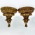 Mid 20th Century Vintage Gilded Wall Brackets, a Pair For Sale - Image 5 of 5