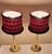 Vintage Table Lamps with Brass Bases and Fabric Shades from Lamplove, 1990s, Set of 2 For Sale - Image 3 of 9