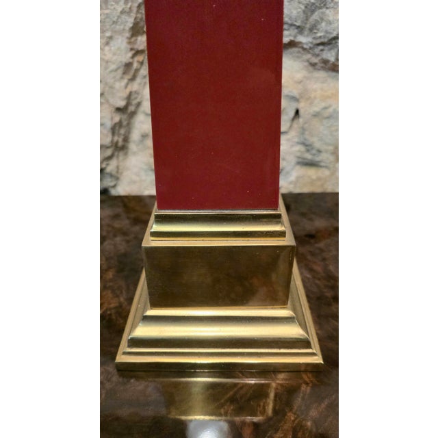 Red Resin Obelisks by Jacques Charpentier, 1990s, Set of 2 For Sale - Image 4 of 8