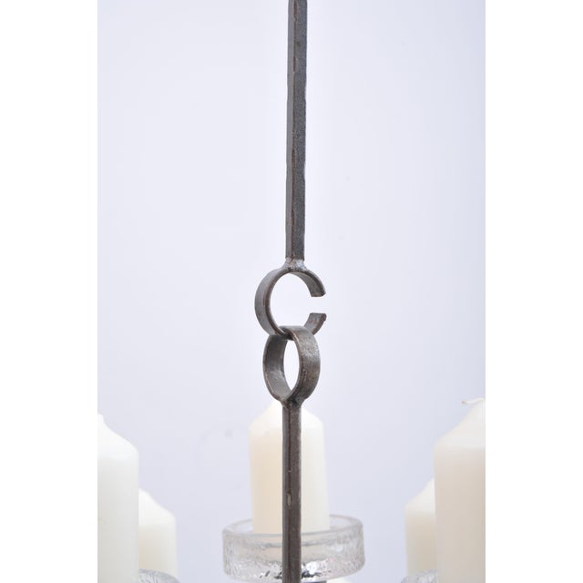 Black Wrought Iron Candlestick by Erik Höglund for Kosta Boda, 1960s For Sale - Image 8 of 11