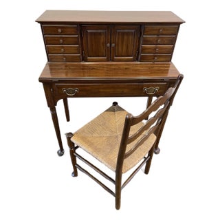 Pennsylvania House Ladies Writing Desk and Chair For Sale