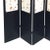 Plastic 1950s Black Lacquer Folding Screen with Fiberglass Maple Leaf Inserts For Sale - Image 7 of 7