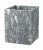 A Myrtus Collection Cloud Gray Marble Waste Bin.