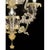 Contemporary Imperial Italian Ca Rezzonico with Gold Flowers and Leaves Murano Glass For Sale - Image 3 of 5