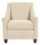 Baker Furniture Style Contemporary Upholstered Barrel Arm Lounge Chair For Sale