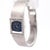 1970s Rolex Precision 2157 Ladies 18k White Gold Diamond Bezel Blue Dial Watch 1972 For Sale - Image 9 of 12