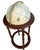 1970s Vintage Powell Floor Globe on Wooden Pedestal Stand Traditional Library Decor For Sale - Image 5 of 12