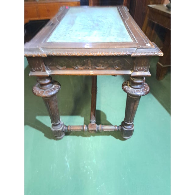 Traditional French Writing Table in Walnut For Sale - Image 3 of 7