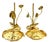 Gold Pair of Carole Stupell Brass Lotus Lily Pad Side Tables, Hong Kong, Circa 1970s For Sale - Image 8 of 16