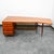 Mid Century Modern Desk Executive Office Stow Davis Boomerang Large Walnut MCM For Sale - Image 12 of 12