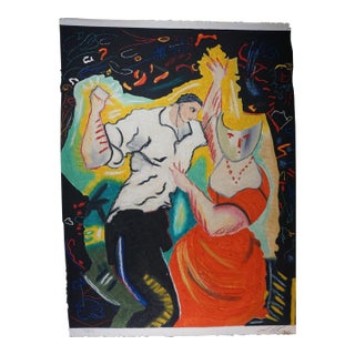 1990s Sandro Chia Untitled #2 Carborundum Etching Handmade Paper Hand Signed and Numbered Art For Sale