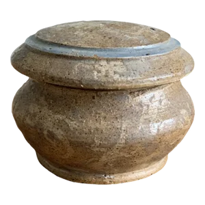 Pottery Aztec Bowl With Lid