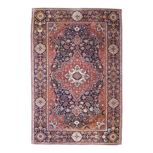 Antique Persian Mohtasham Kashan Rug 4’6" X 6’11"