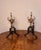 19th Century Antique Victorian Brass and Iron Fire Dogs, 1860, Set of 2 For Sale - Image 5 of 7