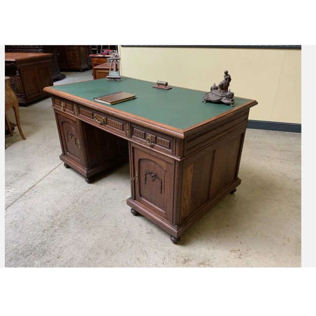 Antique Free-Standing Art Nouveau Desk, 1890s For Sale - Image 4 of 8