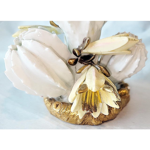 Ceramic Late 19th Century Moore Bros Porcelain Cactutus Flower Vases, Set of 4 For Sale - Image 7 of 13