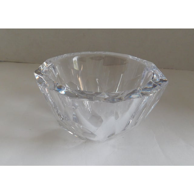 Orrefors Sweden Small Cut Crystal Bowl Chairish