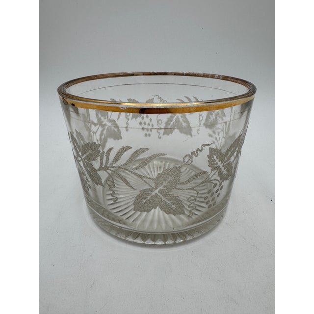 Vintage Cera Grapes Wine Chiller Ice Bucket Signed MCM Barware For Sale - Image 4 of 7