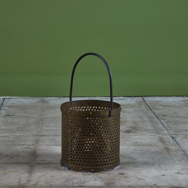Perforated Brass Pail For Sale In Los Angeles - Image 6 of 11