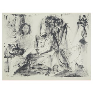 Pablo Picasso, The Mask, Lithograph and Stencil For Sale