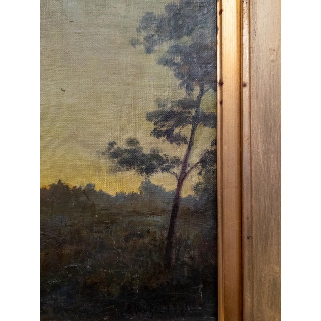 1910's American Tonalist Landscape Painting by Robertson Kirtland Mygatt 1911 For Sale - Image 13 of 17